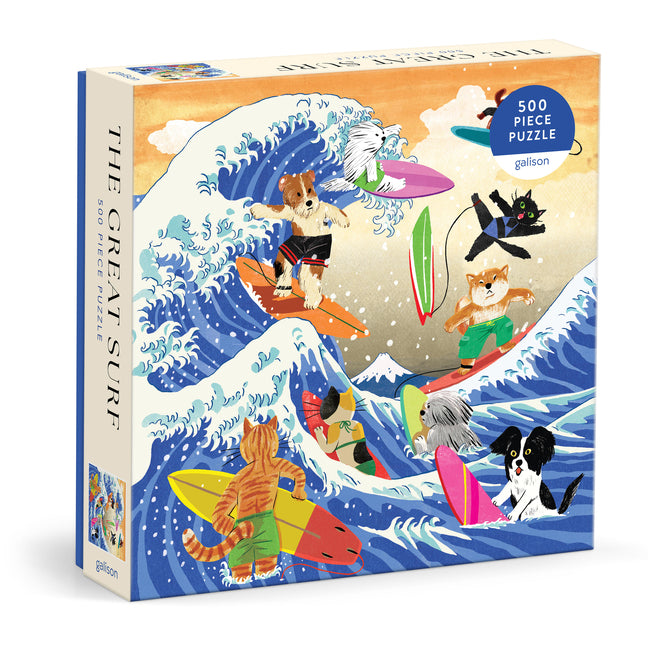 Galison - The Great Surf 500 Piece Jigsaw Puzzle for Adults