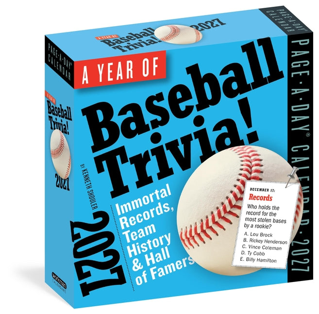 Year of Baseball Trivia! Page-A-Day(r) Calendar 2027: Immortal Records, Team History & Hall of Famers