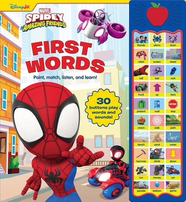 Disney Junior Marvel Spidey and His Amazing Friends: First Words Sound Book [With Battery]