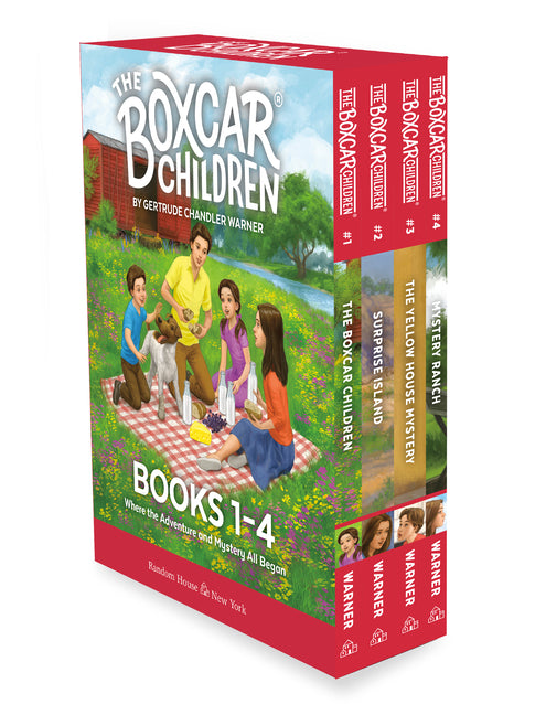 Boxcar Children Mysteries Boxed Set 1-4: The Boxcar Children; Surprise Island; The Yellow House; Mystery Ranch