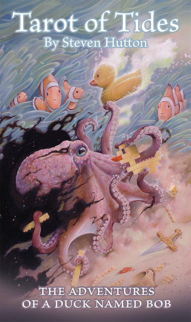 Tarot of Tides: The Adventures of a Duck Named Bob--Unique 78-Card Tarot Deck and 164-Page Guidebook, Imaginative Storytelling, Fantasy Artwork, Toy D